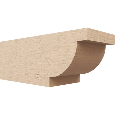 Ekena Millwork 6in. W x 6in. H x 16in. L Alpine Woodgrain TimberThane Rafter Tail, Primed Tan RFTUR06X06X16ALPRCPR